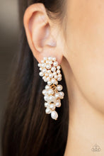 Load image into Gallery viewer, Fabulously Flattering -  Gold

Pearl Earrings - Demetra's Bling Boutique
