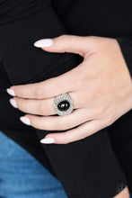 Load image into Gallery viewer, Glittering Go Getter Black
Ring - Demetra's Bling Boutique
