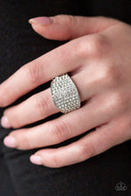 Load image into Gallery viewer, Kaboom! - White Rhinestone Ring - Demetra's Bling Boutique
