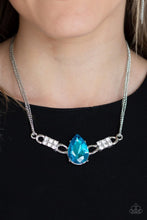 Load image into Gallery viewer, Way To Make An Entrance - Blue Necklace - Demetra's Bling Boutique
