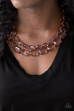 Load image into Gallery viewer, Ice Bank - Copper Acrylic Necklace - Demetra's Bling Boutique
