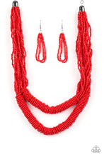 Load image into Gallery viewer, Right As RAINFOREST - Red Necklace - Demetra's Bling Boutique
