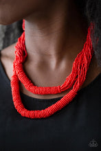 Load image into Gallery viewer, Right As RAINFOREST - Red Necklace - Demetra's Bling Boutique
