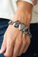 Load image into Gallery viewer, Bring Your Own Bling - Black Teardrop Bracelet - Demetra's Bling Boutique
