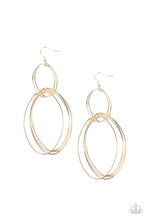 Load image into Gallery viewer, Getting Into Shape - Gold Earrings - Demetra's Bling Boutique
