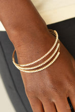 Load image into Gallery viewer, Iridescently Infatuated - Gold Bracelet - Demetra's Bling Boutique
