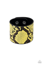 Load image into Gallery viewer, The Rest Is HISS-tory - Yellow Bracelet - Demetra's Bling Boutique
