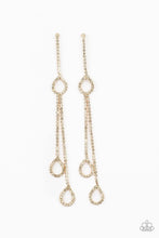 Load image into Gallery viewer, Chance of REIGN - Gold Earrings - Demetra's Bling Boutique
