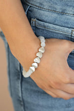 Load image into Gallery viewer, Heart-Melting Glow - White Bracelet - Demetra's Bling Boutique
