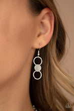 Load image into Gallery viewer, Net Result - Silver Interlocking Ring And Disc Necklace - Demetra's Bling Boutique
