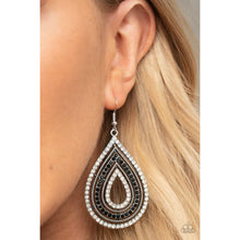 Load image into Gallery viewer, 5th Avenue Attraction Black Earrings - Demetra's Bling Boutique
