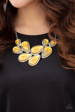 Load image into Gallery viewer, Iridescently Irresistible - Yellow Necklace - Demetra's Bling Boutique
