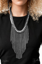 Load image into Gallery viewer, The Alex - Gunmetal Chain Necklace - Demetra's Bling Boutique
