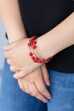 Load image into Gallery viewer, Let Freedom Ring - Red Bracelet - Demetra's Bling Boutique
