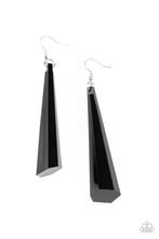 Load image into Gallery viewer, Break The Ice - Black Earrings - Demetra's Bling Boutique
