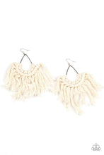 Load image into Gallery viewer, Wanna A Piece OF MACRAME? - White Earrings - Demetra's Bling Boutique
