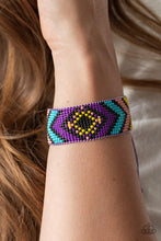 Load image into Gallery viewer, Desert Dive - Purple Beaded Bracelet - Demetra's Bling Boutique
