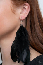 Load image into Gallery viewer, I BOA to No One - Black Earrings - Demetra's Bling Boutique
