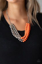 Load image into Gallery viewer, Layer After Layer - Orange Necklace - Demetra's Bling Boutique
