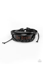 Load image into Gallery viewer, Brave Soul - Black Bracelet - Demetra's Bling Boutique
