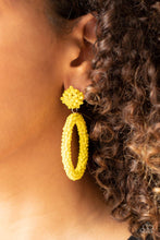Load image into Gallery viewer, Be All You Can BEAD - Yellow Earrings - Demetra's Bling Boutique
