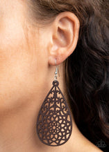 Load image into Gallery viewer, Seaside Sunsets - Brown Wooden Earrings - Demetra&#39;s Bling Boutique
