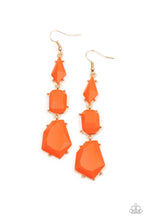 Load image into Gallery viewer, Geo Getaway - Orange Earrings - Demetra's Bling Boutique
