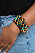 Load image into Gallery viewer, Paparazzi Cozy in Cozumel - Multi Wooden Beaded Bracelet - Demetra's Bling Boutique
