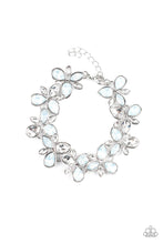 Load image into Gallery viewer, Ice Garden - White Iridescent White Teardrop Rhinestone Bracelet - Demetra's Bling Boutique
