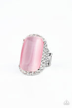 Load image into Gallery viewer, Thank Your LUXE-y Stars - Pink Oversized Cat;s Eye Ring - Demetra's Bling Boutique
