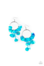 Load image into Gallery viewer, Holographic Hype - Blue Iridescent Blue Sequin Earrings - Demetra's Bling Boutique
