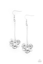 Load image into Gallery viewer, Opulently Orchid - Silver Flower Earrings - Demetra's Bling Boutique
