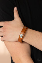 Load image into Gallery viewer, Dont Quit Now - Brown Stamped Leather Bracelet - Demetra's Bling Boutique
