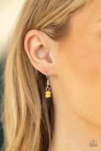 Load image into Gallery viewer, Country Sweetheart - Yellow Heart Stone Pendant Necklace - Demetra's Bling Boutique
