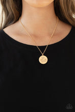 Load image into Gallery viewer, Give Thanks - Gold

Disc Necklace - Demetra's Bling Boutique
