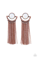 Load image into Gallery viewer, Opal Oracle - Copper Crescent Shaped Earrings - Demetra's Bling Boutique
