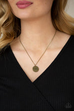 Load image into Gallery viewer, Choose Faith - Brass Disc Necklace - Demetra's Bling Boutique

