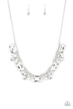 Load image into Gallery viewer, Long Live Sparkle - White Emerald Cut Gem  Necklace - Demetra's Bling Boutique
