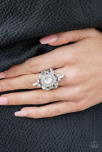Load image into Gallery viewer, Mega Stardom - White Ring - Demetra's Bling Boutique
