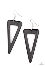 Load image into Gallery viewer, Bermuda Backpacker - Black Earrings - Demetra's Online Bling Boutique

