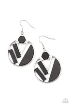 Load image into Gallery viewer, Petrified Posh - Black

Wooden Frame Earring - Demetra&#39;s Bling Boutique
