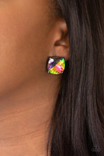 Load image into Gallery viewer, Royalty High - Multi - Oil Spill Gunmetal Earrings - Demetra's Bling Boutique
