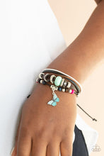 Load image into Gallery viewer, Bodacious Butterfly - Blue  Charm Bracelet - Demetra's Bling Boutique
