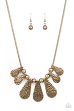 Load image into Gallery viewer, Gallery Goddess - Brass Hammered Necklace - Demetra's Bling Boutique
