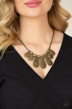 Load image into Gallery viewer, Gallery Goddess - Brass Hammered Necklace - Demetra's Bling Boutique
