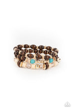 Load image into Gallery viewer, Belongs In The Wild - Gold Mismatched Bracelet - Demetra's Online Bling Boutique
