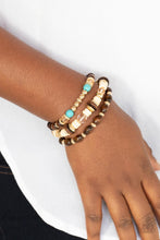 Load image into Gallery viewer, Belongs In The Wild - Gold Mismatched Bracelet - Demetra's Online Bling Boutique
