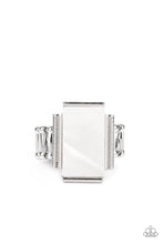 Load image into Gallery viewer, Mystical Marinas - White Iridescent White Shell Like Ring - Demetra's Bling Boutique

