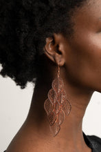 Load image into Gallery viewer, Limitlessly Leafy - Copper Earrings - Demetra's Bling Boutique
