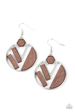 Load image into Gallery viewer, Petrified Posh - Brown Earrings - Demetra&#39;s Bling Boutique
